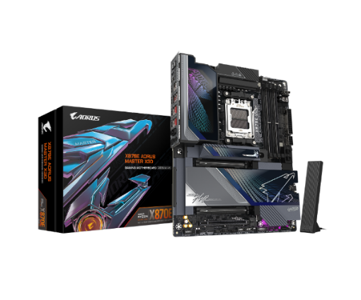 Picture of לוח אם Gigabyte X870E A MASTER X X3D 10GB/5GB lan Wifi 7 Usb 4.0