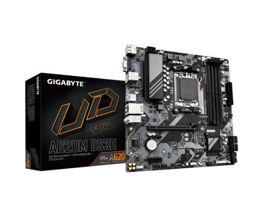 Picture of לוח למעבדי Gigabyte A620M DS3H DDR5 PCIE4.0 DP HDMI VGA AMD AM5
