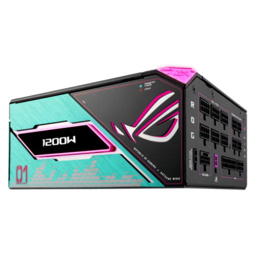 Picture of ספק כח מודולרי ASUS ROG Thor 1200W Platinum III Hatsune Miku Edition
