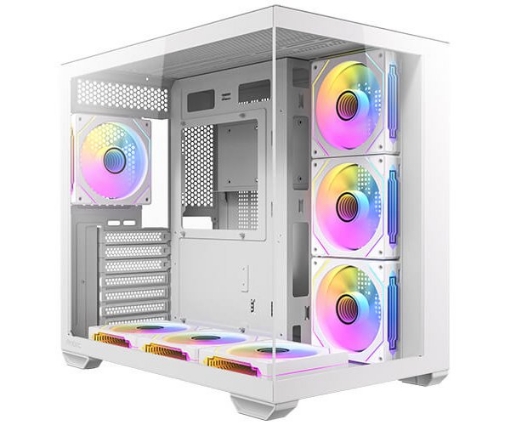 Picture of מארז Antec CX Mirror White Mini-Tower Gaming Case 7X120mm ARGB