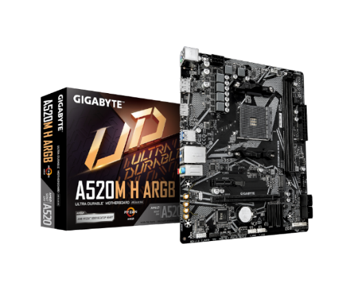 Picture of לוח אם Gigabyte A520M H ARGB AM4 DDR4 Micro-Atx HDMI DP