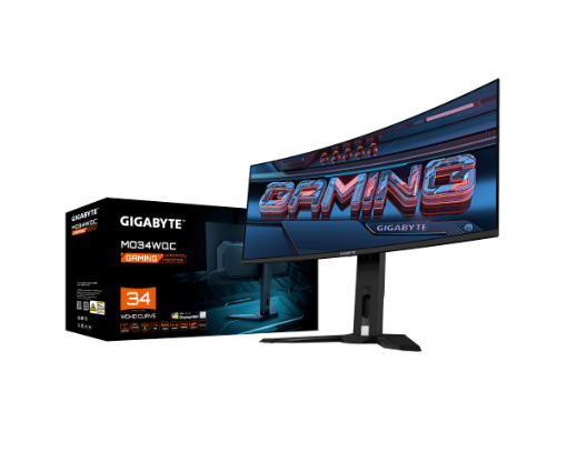 Picture of מסך קעור QD-OLED 0.03ms 175Hz "GIGABYTE MO34WQC Curved 2K WQHD 34