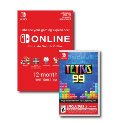 Picture of Nintendo Switch 12 Months Online + Tetris